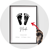 Personalised Handprint & Footprint Posters