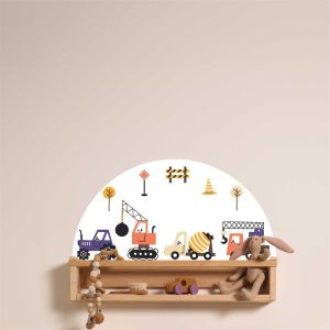 Self-Adhesive Sticker – Ikea Picture Ledge, Shelf Decal / Construction Vehicles