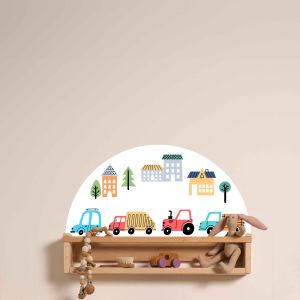 Self-Adhesive Sticker – Ikea Picture Ledge, Shelf Decal / Colorful Cars Design