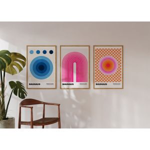 Poster - Bauhaus Abstract Art / Set of 3