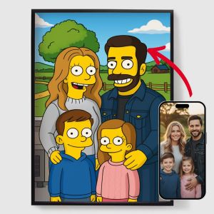 Personalised Poster - The Simpsons Style - AI Poster