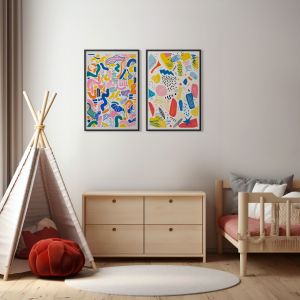 Poster - Colorful Abstract Art / Set of 2