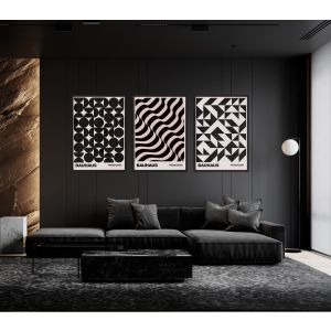 Poster - Bauhaus Abstract / Set of 3