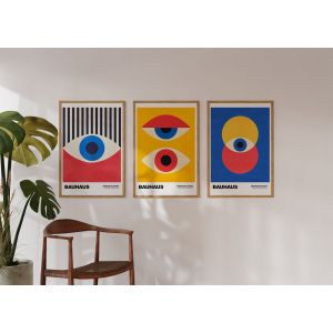 Poster - Bauhaus Abstract Art / Set of 3