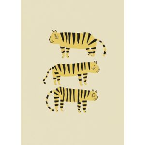 Poster - Yellow Tigers