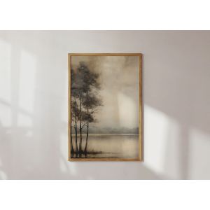 Poster - Misty Trees Lake