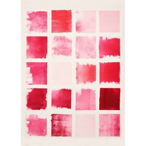 Poster - Red Watercolour Abstract